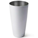 Shaker tin colorido (branco, amarelo, vermelho)