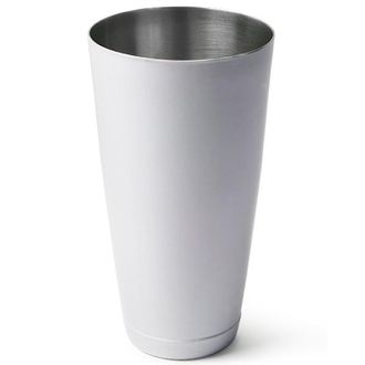 Shaker tin colorido (branco, amarelo, vermelho)